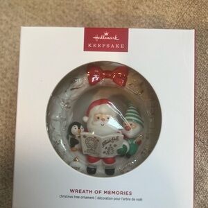 Hallmark Red and White Holiday Ornament